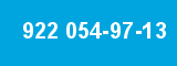 922 054-97-13 922 054-97-13